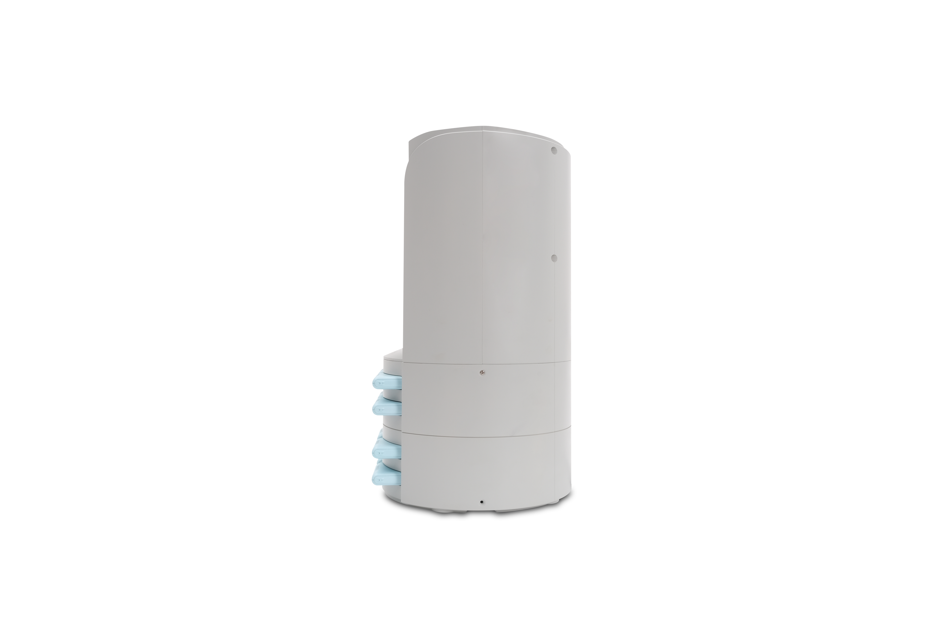 8-Slot Portable Power Bank Station with Screen 