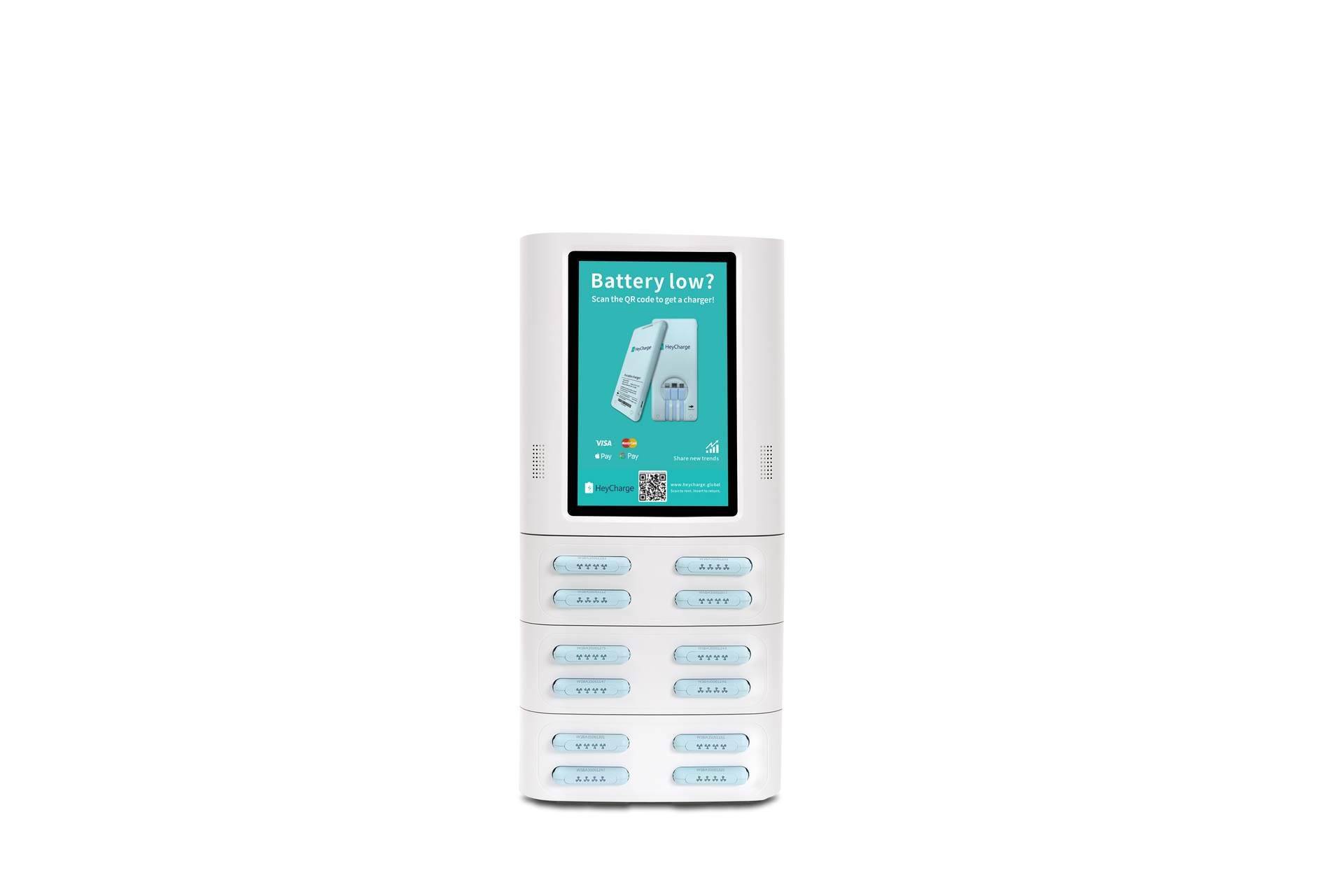 12-Slot Power Bank Station with Screen for Extra Profit